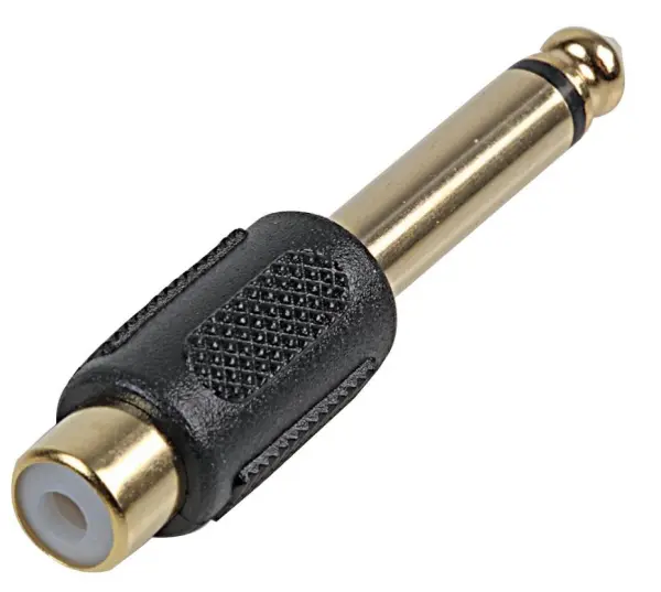 PRO SIGNAL Adattatore RCA a Jack Mono 6.35mm