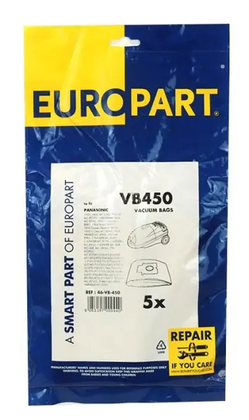 EUROPART - Kompatible Panasonic 71/852 Staubbeutel 5er Pack