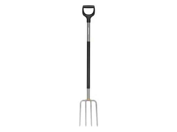 Fiskars Ergonomic Garden Fork, Gray (Šedá)