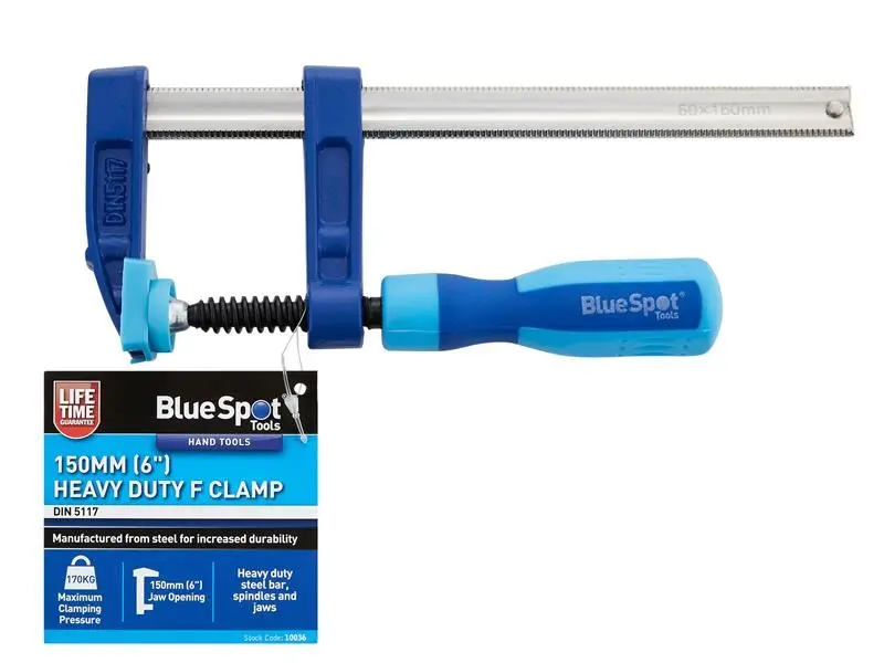 Blue Spot Tools מלחציים מסוג F כבדי-סוג, פלדה, 50x150 מ״מ