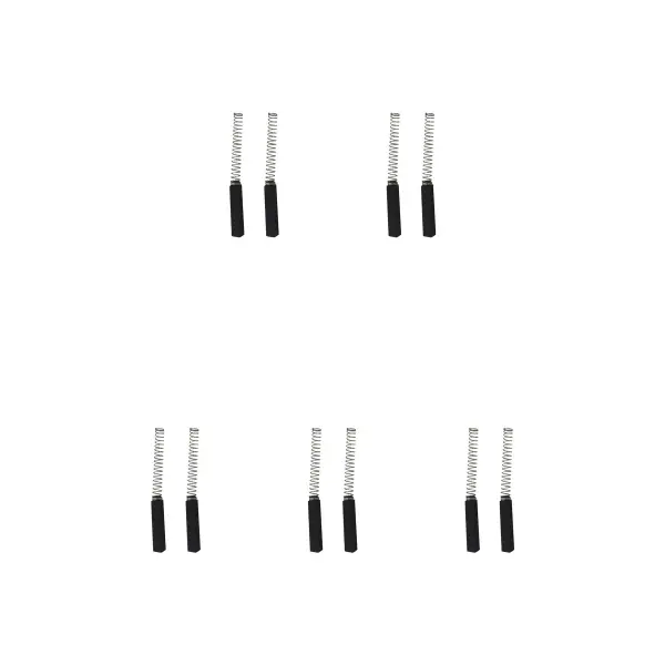 CarbonBr - 5 Jeux de 2 Balais de Charbon pour Mixeur, Taille 4x4x22mm