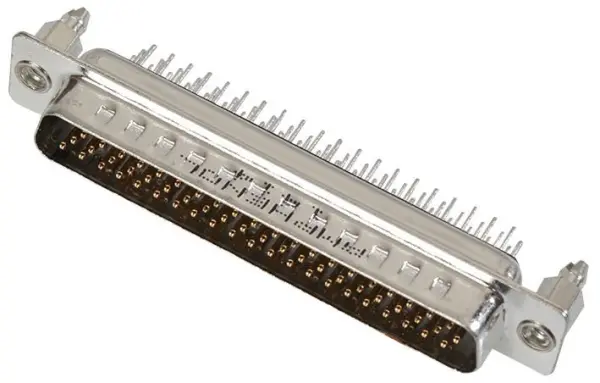 Amphenol Conector D-Sub de Alta Densidad 62 Pines, Acero, Terminales para Solda
