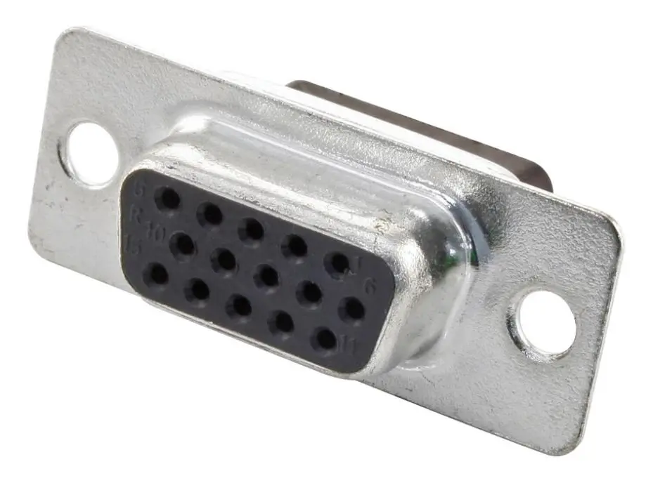 MULTICOMP 15-Pin High Density D-Sub Socket, Crimp Termination