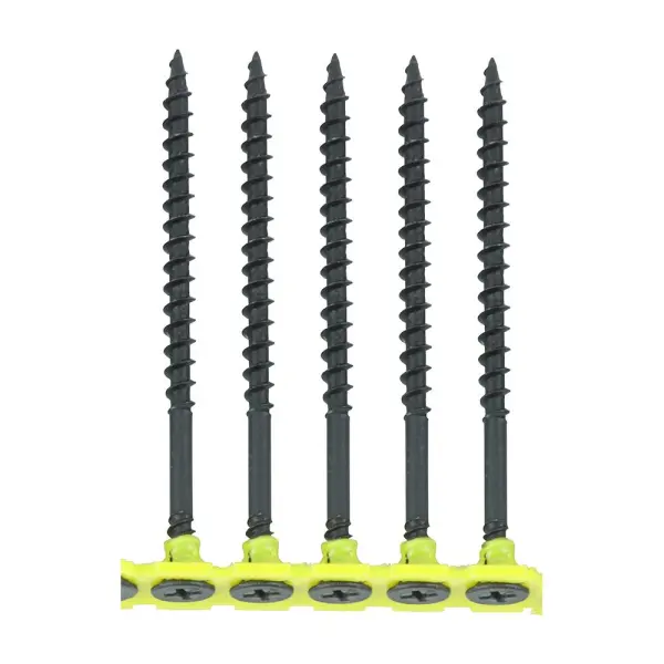Timco 4.2 x 75mm Collated Drywall Screws, Black (500 Pack)