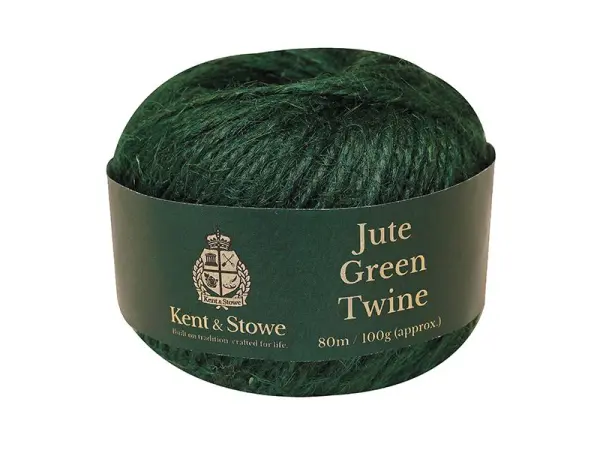 Kent & Stowe - Ficelle en jute verte, 80m (100g)