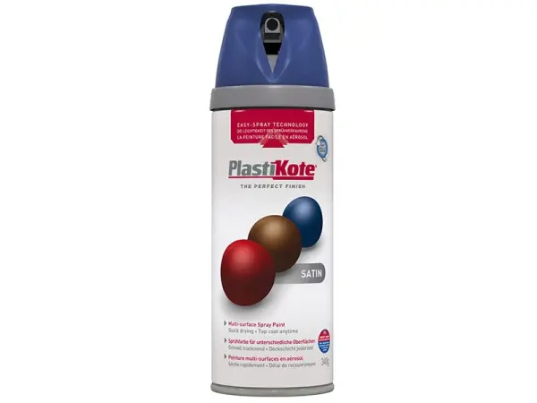 PlastiKote Twist & Spray Satin Night Navy 400ml