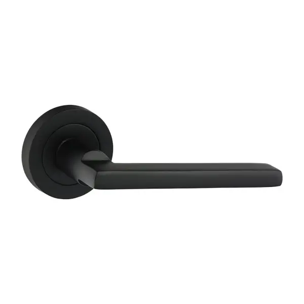 Timco Radmore Lever On Rose Handles, Matt Black, 51mm (2-Pack)