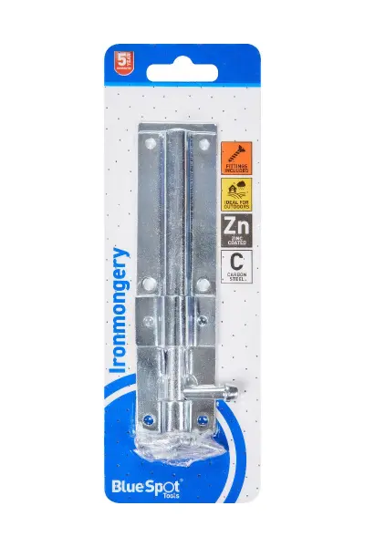 Blue Spot Tools 镀锌插销锁 152mm 户外门锁