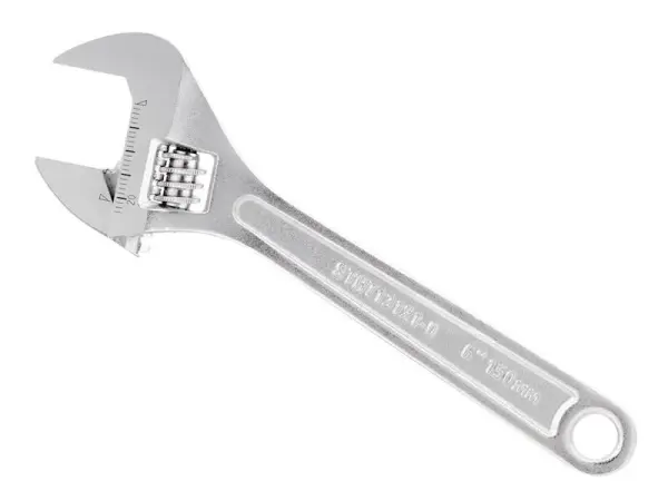 STANLEY Metal Adjustable Wrench 150mm with Metric & Imperial Scales