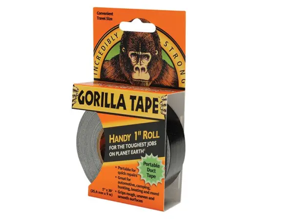 Gorilla Glue - Gorilla Tape® Handy Rolle 25mm x 9m Schwarz 