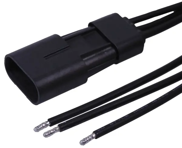 Molex / Brad 3-Pin Squba Plug to Bare End Lead - 150mm