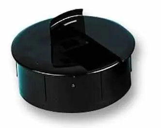 Pro Power ラウンドデスクグロメット 60mm ブラック ポリプロピレン製