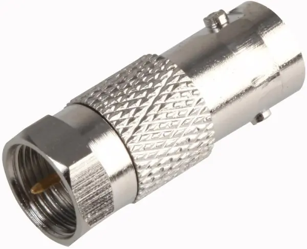 PRO SIGNAL BNC 소켓에서 F 타입 플러그 어댑터, 니켈 도금 황동