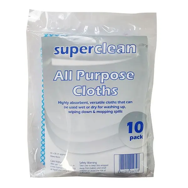 Superclean All Purpose Cloth 10 Pack