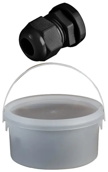 Concordia Technologies 50-Pack M20 Nylon Cable Glands, Black