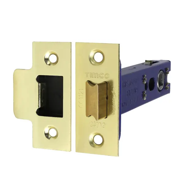 Timco Architectural Tubular Latch - Electro Brass & Satin Nickel
