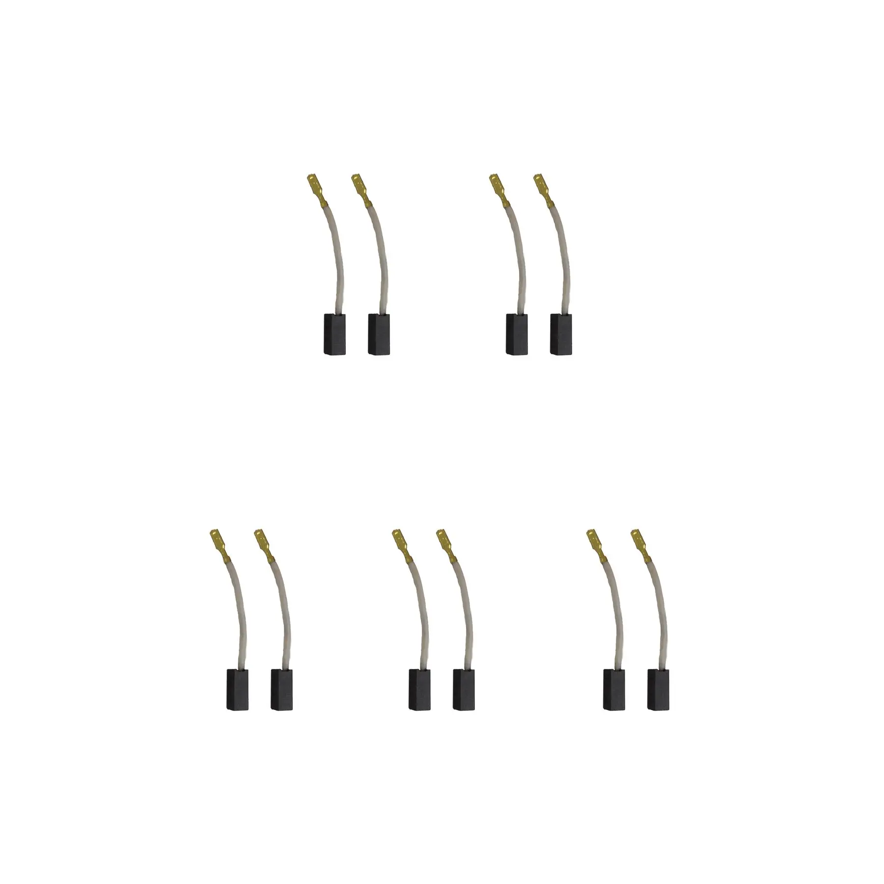 碳刷5套 － Black & Decker與DeWalt鑽機適用（6 X 8 X 17毫米）