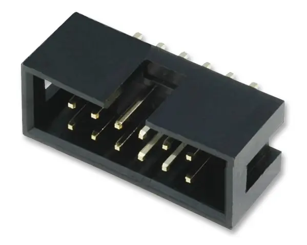 Amphenol Vertical Box Header, 20 Way, 2.54mm Pitch, Through Hole
