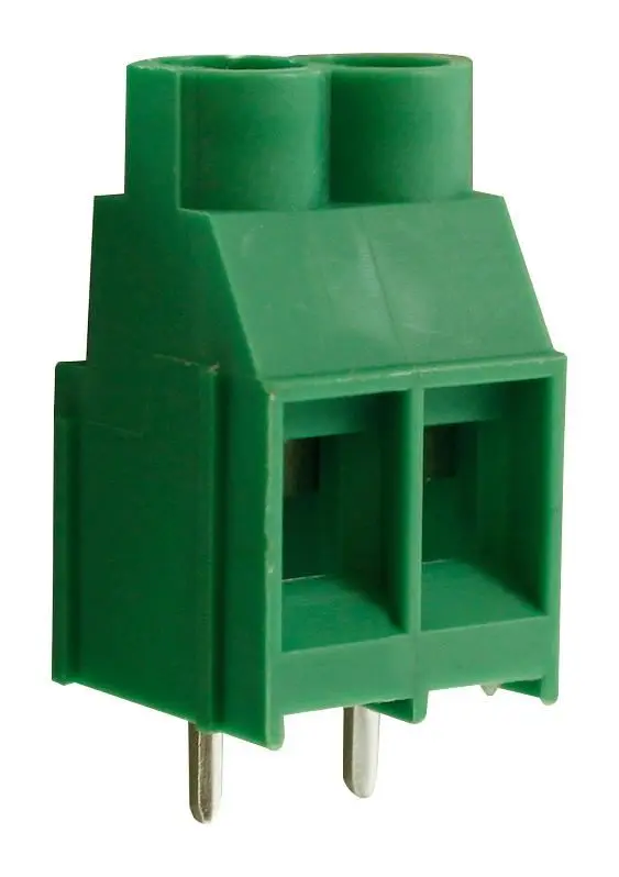 CAMDENBOSS CTBP04VY 6.35mm 2-Pole Rising Clamp Terminal Block, 30A