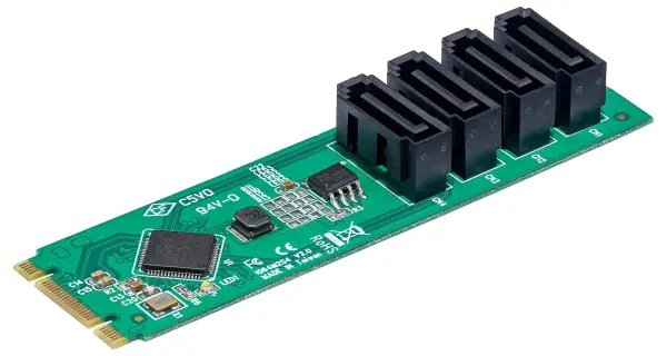 M.2 to 4 Port SATA Adaptor Card