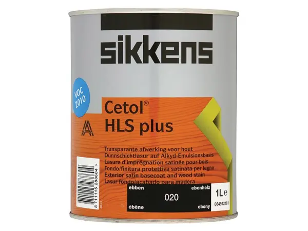 Sikkens Cetol HLS Plus 半透明木器染色劑 黑檀色 1公升