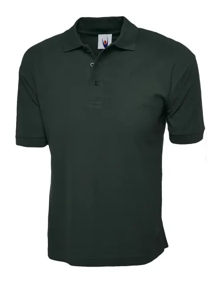 Uneek Polo Homme/Femme en Coton, Vert Bouteille, 3XL