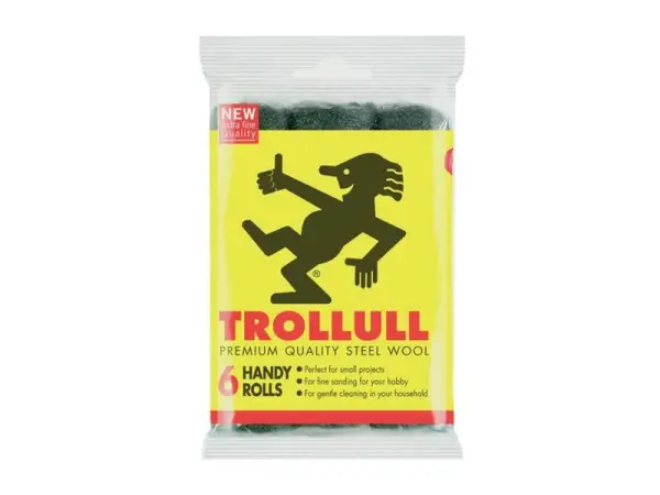 Trollull Rouleaux de laine d'acier fine, Lot de 6