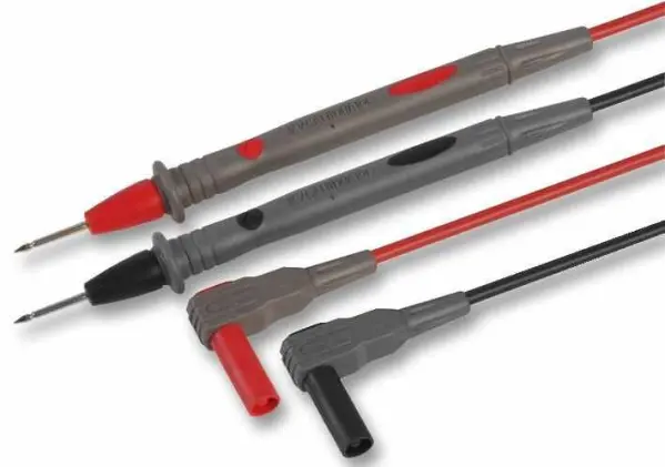 TENMA 4mm Right Angle Banana Plug to Probe Test Lead Set