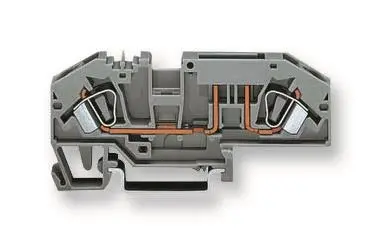 WAGO 2 Conductor Fuse Terminal Block, 35mm DIN Rail, 30A