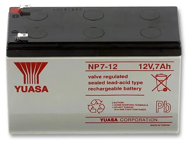 YUASA NP7-12 12V 7Ah verschlossene Blei-Säure-Batterie