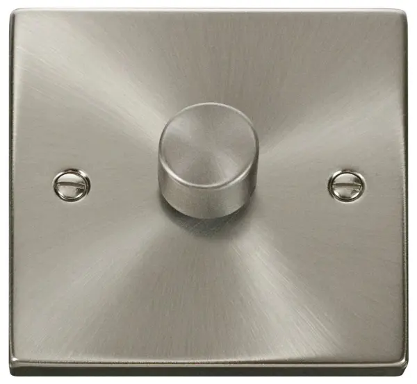 DECO 1 Gang 2 Way Dimmer Switch Satin Chrome 100W