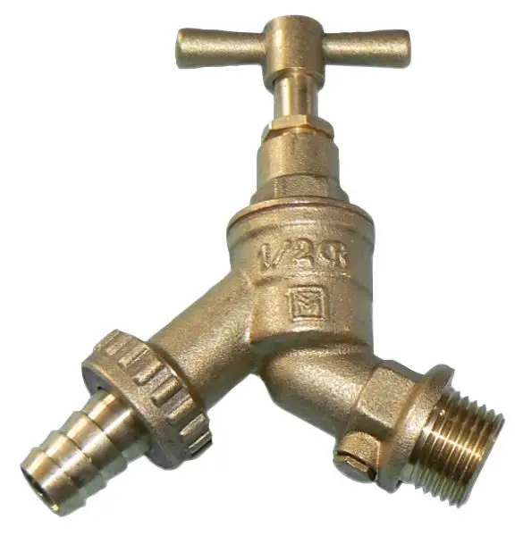 Raraion DVR 1/2 Inch Hose Union Bib Tap, Brass, BS6282