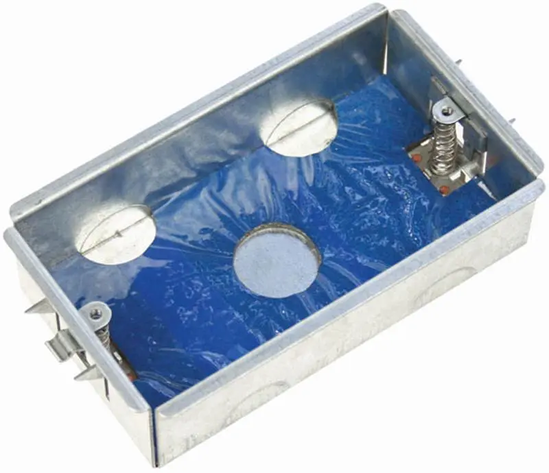 CLICK FlameGuard Steel Back Box, 2-Gang, 35mm Depth