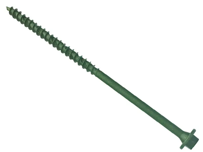 ForgeFix Hex/TORX® Timber Screws, Green, 7x150mm, Tub of 50