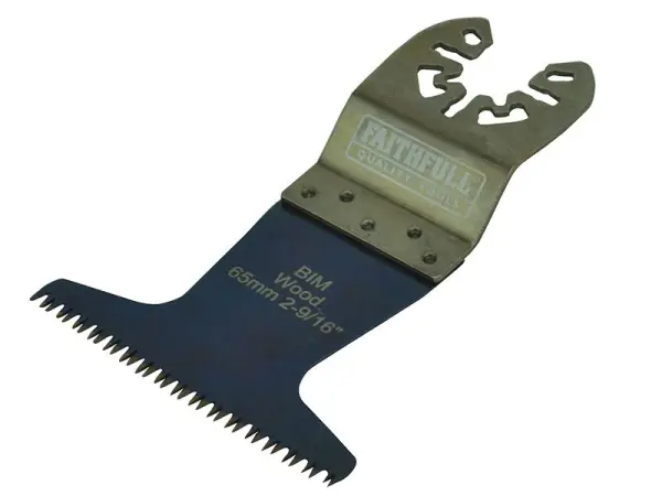Faithfull Arc Cut Hardwood Bi-Metal Saw Blade, 65mm