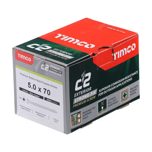 Vis Timco C2 Extérieure Strong-Fix PZ CSK 5.0 x 70