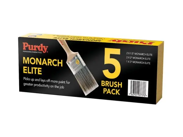 Purdy® モナーク エリート塗料ブラシ 5点セット (Chinex & Orel ブレンド)