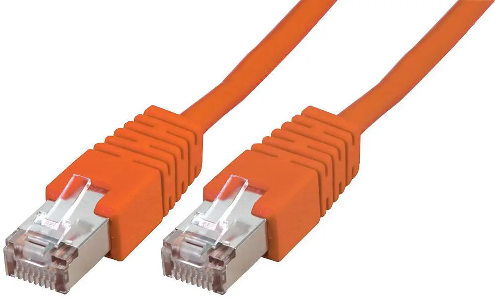 PRO SIGNAL RJ45 至 RJ45 Cat5e S/FTP 乙太網絡接線 0.5米 橙色