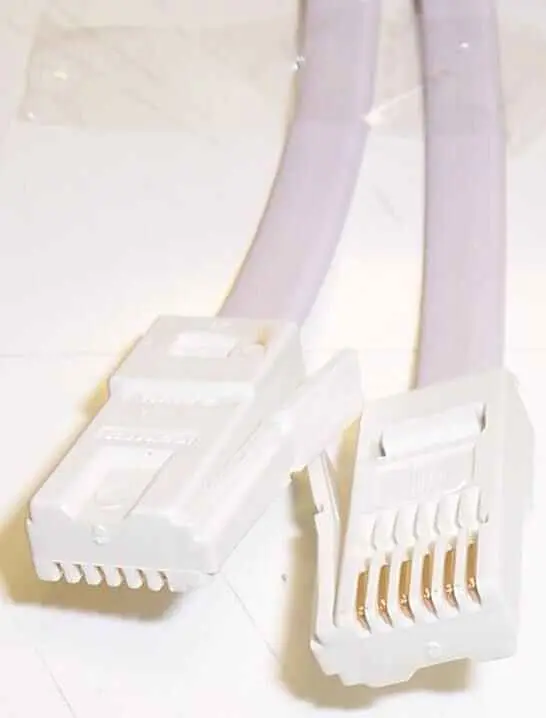 Câble téléphonique BT plug à plug Pro Signal, 5 m, blanc