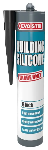 EVO-STIK - Building Silicone Sealant, 280ml (C20) - Black