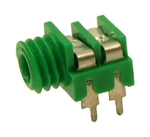 CLIFF ELECTRONIC COMPONENTS - Prise jack mono 3,5mm pour PCB, Vert