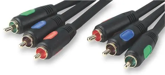 Pro Signal 3x RGB フォノ (RCA) オス-オス ケーブル 1m ブラック