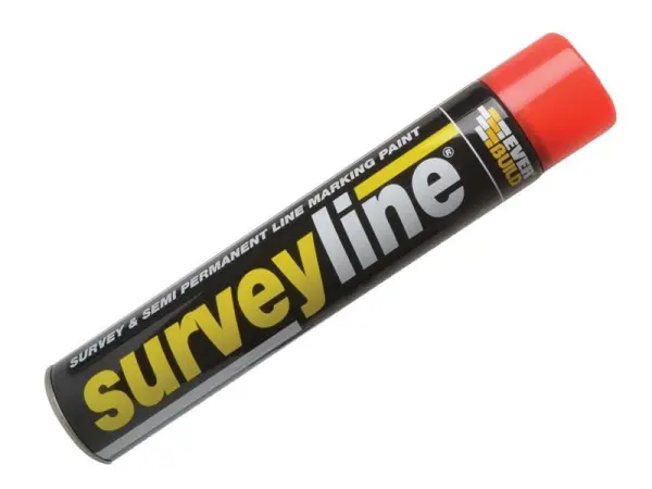 Everbuild Sika Survey Line® Markeerspray Rood, 700ml