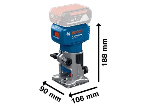 Bosch GLF 18V-8 Professional Palm Router, Bare Unit