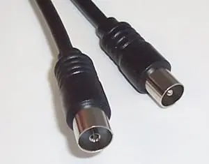 Pro Signal Koaxiální TV kabel, konektor zástrčka - zásuvka, 4 m černý