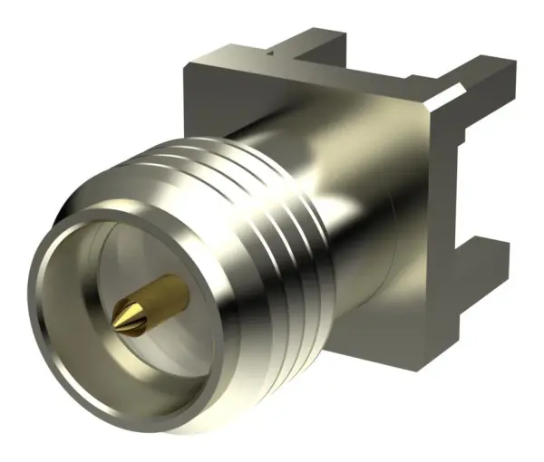 TAOGLAS RP-SMA (F) Right Angle PCB Mount Connector, Nickel Plated