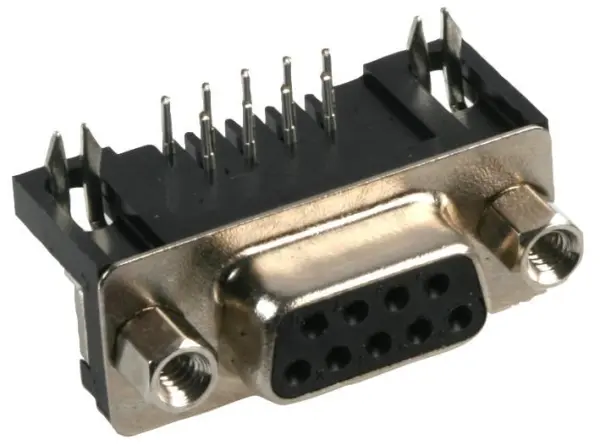 MULTICOMP PRO - Socad D-Sub Cearnach 9 Biorán le Plátú Óir