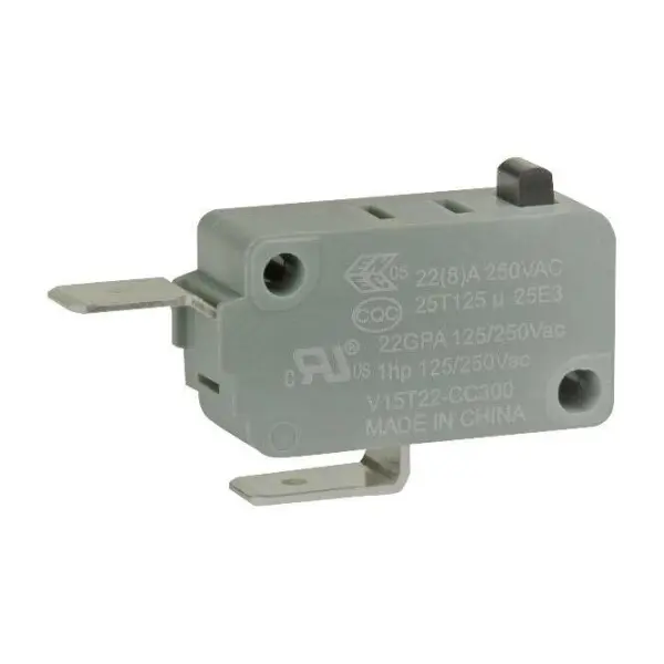 Honeywell V15T22 Pin Plunger Microswitch SPST-NC, 2.84N, 250V AC, 22A