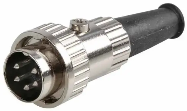 Prehkeytec Conector DIN de 5 Pines, 240 Grados, Montaje en Cable