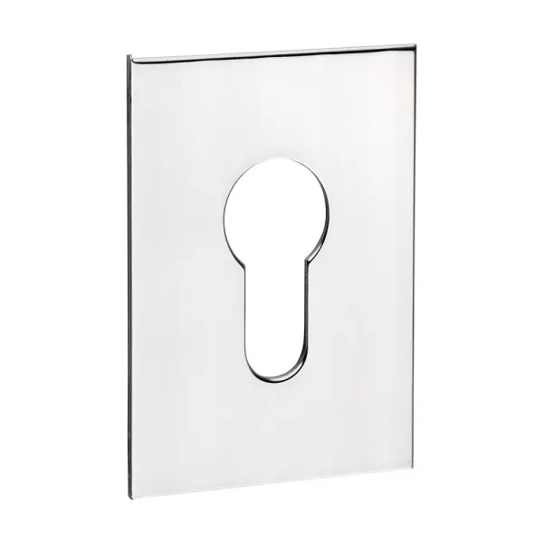 Timco - Αυτό‑Κολλητικό Ευρωπαϊκό Κάλυμμα, Polished Stainless Steel 65×47 mm